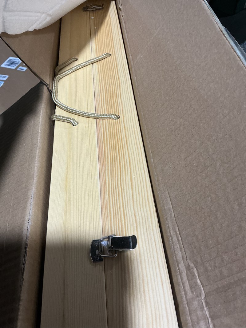 Condition photo showing Good Condition for Foldable Boho Wooden Picnic Table, No Assembly Required Portable Outdoor Indoor Low Picnic Table for Floor Seating, Beach, Camping, BBQ, Backyard, 60" x 30", Seats 6–8 People 60x30in for 6-8