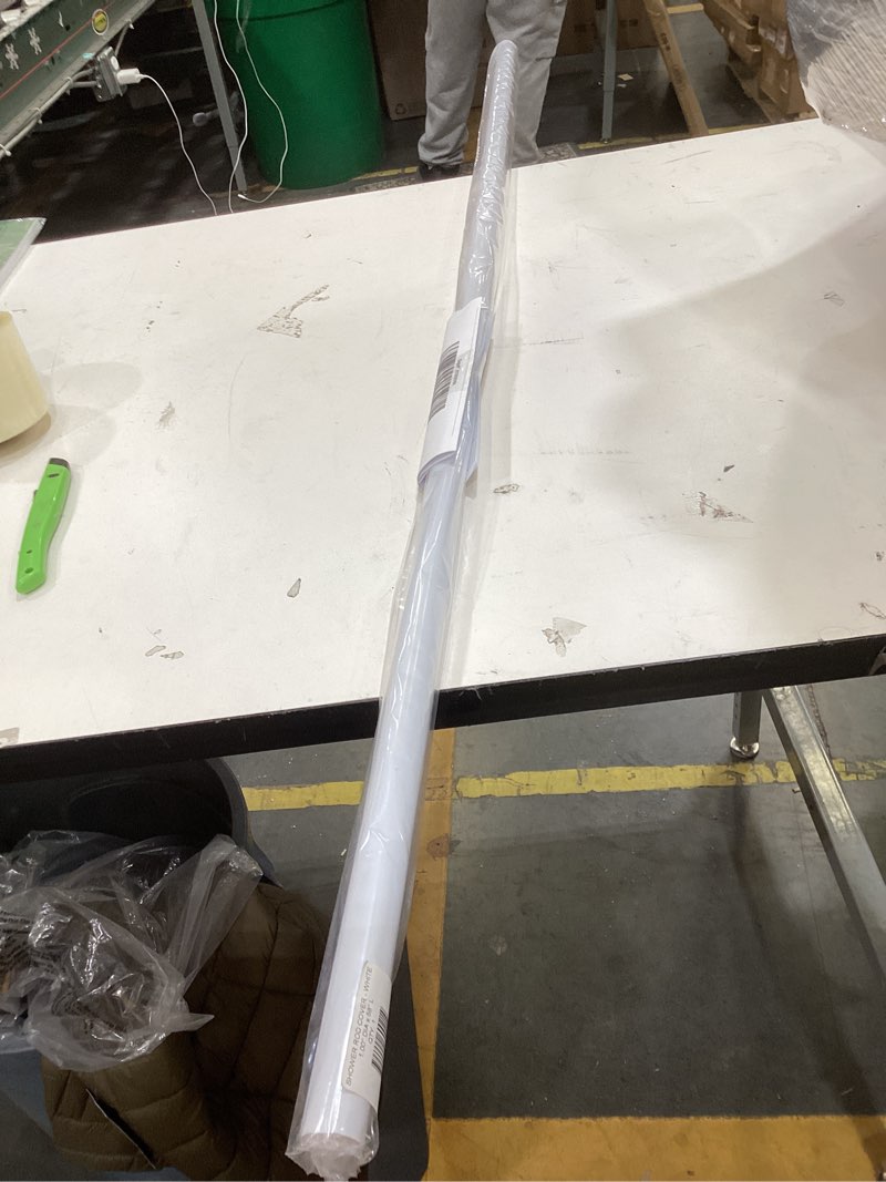 jenacor plastic shower rod cover | 1 inch diameter x 58 inches long | white