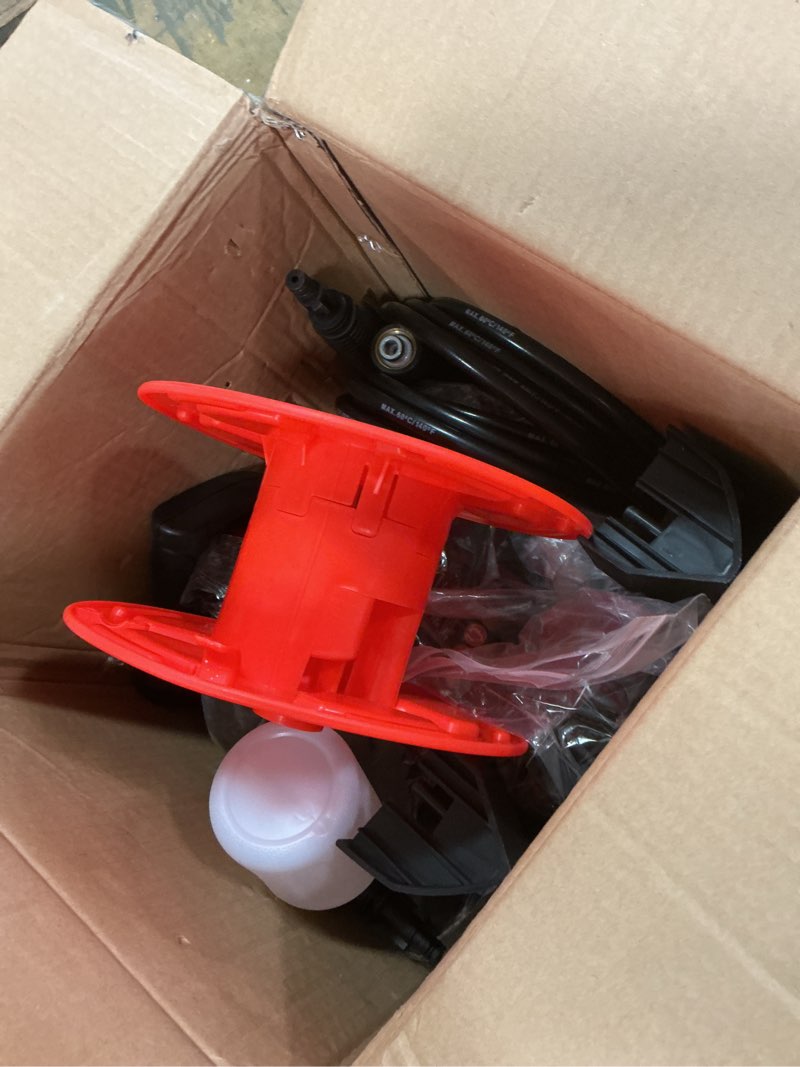 Condition photo showing Good Condition for Pressure Washer, Max 2.4 GPM with Foam Cannon & 4 Nozzle Tips, Power Washer for Cars, Fences, Driveways, Home, Patios - Powerful Power Washers Electric Powered
