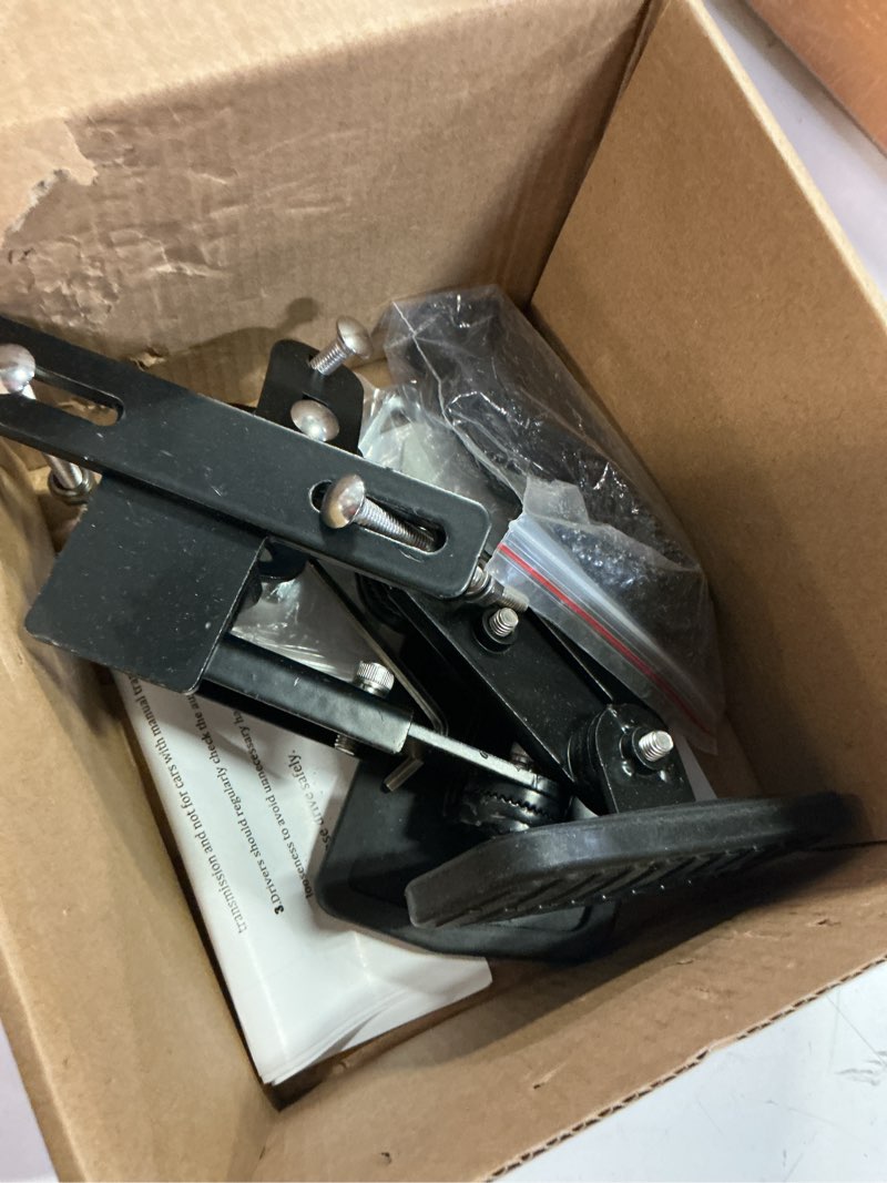 Condition photo showing As Is for pedal extenders for short drivers-brake pedals suitable for most models(1.2in-2.3in)&accelerator (1.7in - 3.5in) extensions with anti-slip design,durable metal construction & easy installation