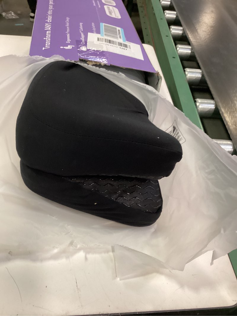 Condition photo showing Good Condition for Cushion Lab Patented Pressure Relief Seat Cushion for Long Sitting Hours on Office & Home Chair - Extra-Dense Memory Foam for Soft Support. Car Pad for Hip, Tailbone, Coccyx, Sciatica - Black