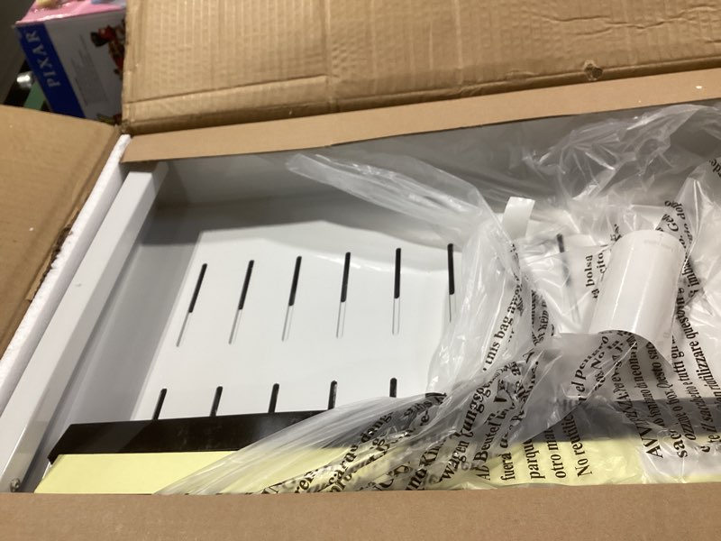 Condition photo showing Good Condition for Pull out Cabinet Organizer, Wider Expandable(14"-24") Heavy Duty Slide out Drawers Fixed with Adhesive Nano Film for Pots, Roll out Shelf Storage for Kitchen Cabinet Organization(White-2pcs)(3 Rails) White 21"D×14"-24"W(2 Pack)