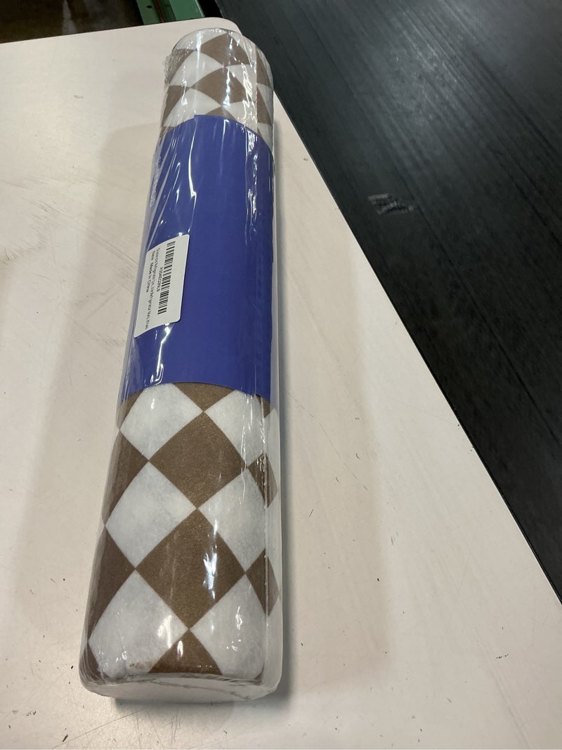 Condition photo showing New/Like New for refrigerator liners non-slip 12in x 20ft, absorbent fridge shelf and drawer liners for shelves, keep fruits and vegetables fresh, various sizes washable refrigerator mats, white stripe white stripe 12"w x 236.2"l