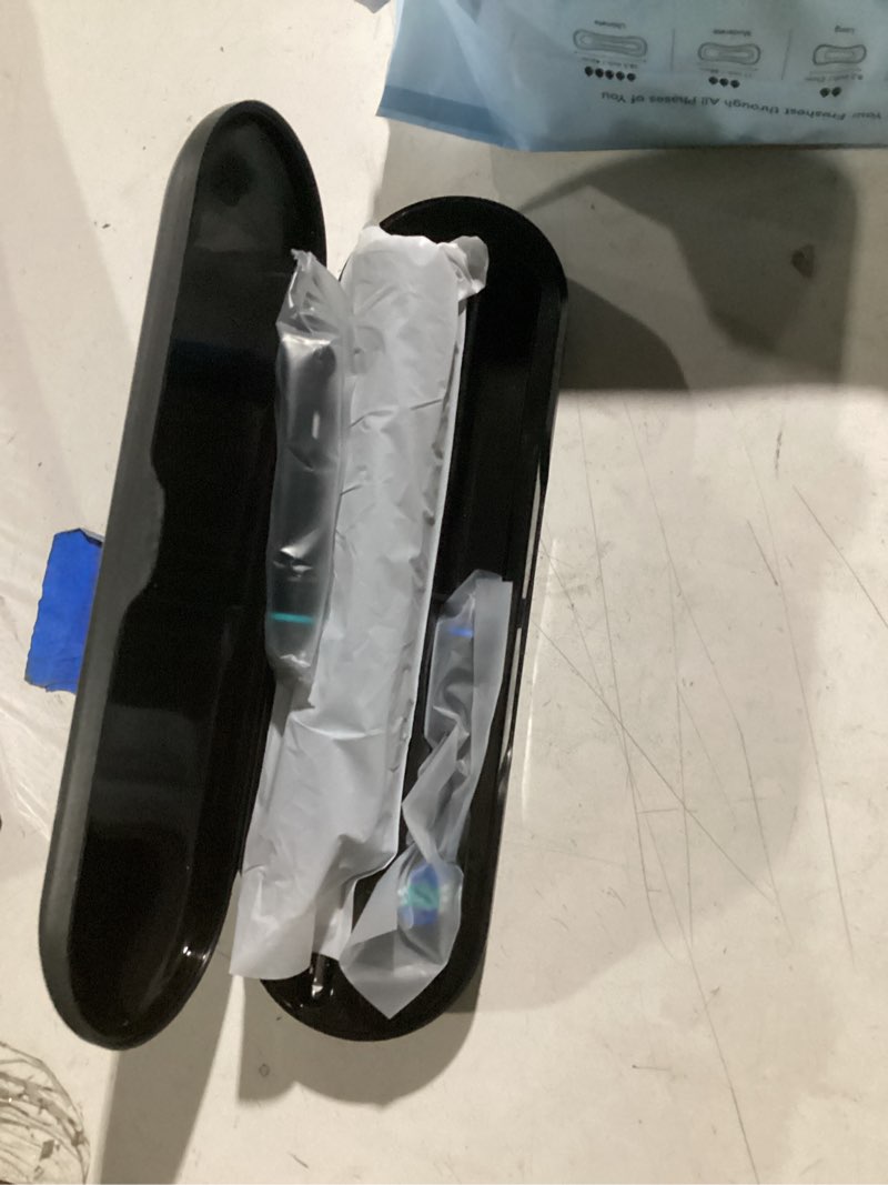 Condition photo showing New/Like New for Rtauys Rotating Electric Toothbrush for Adults with 8 Brush Heads (2 Types), 5 Modes Rechargeable Power Toothbrush with Travel Case and 2 Minute Smrte Timer Black