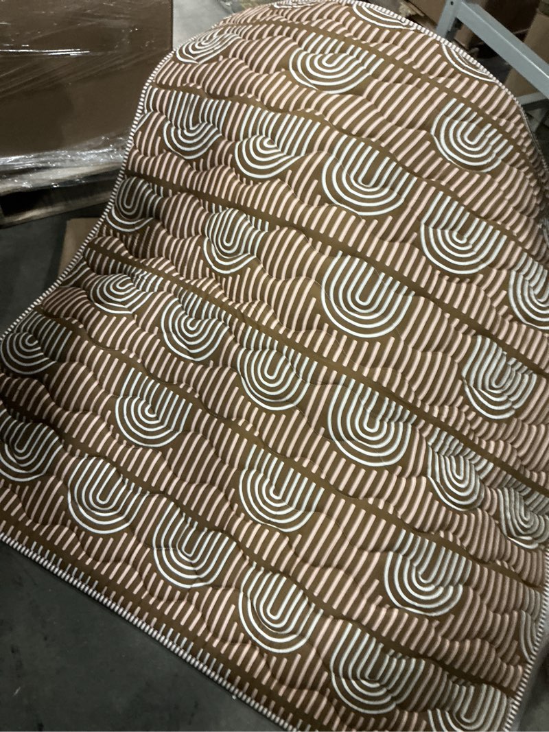 Condition photo showing Good Condition for Mallify Soft Thicker Baby Mat for Floor 71"x59", Extra Large Baby Play Mat, Non-Slip Playpen Mat, Easy to Clean & Portable Playmat, Crawling Mat for Babies Toddlers, Activity Mat, Rainbow, Brown Brown 59"x71"