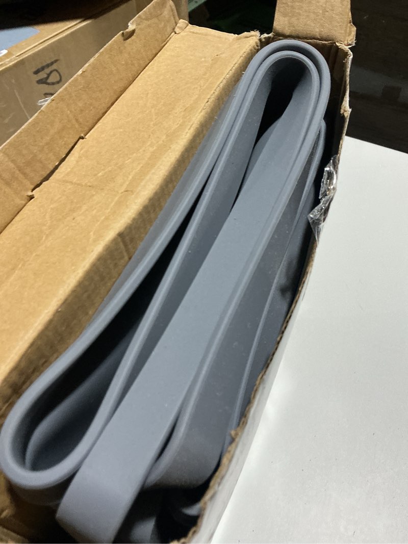 Condition photo showing As Is for ukeetap extra thick silicone mat waterproof with raised edge 34" x 22", under sink mat for kitchen & bathroom, kitchen cabinet liner, multi-purpose for storage & protection, gray gray 34" x 22"