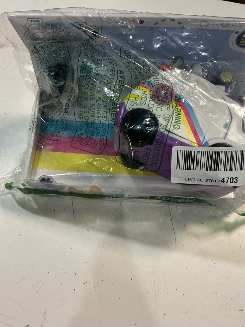 Condition photo showing Good Condition for p.m.i. the creature cases mice squad van – secret agent vehicle with rolling wheels, undercover styling, and clade mouse team transport toy by pmi kids world