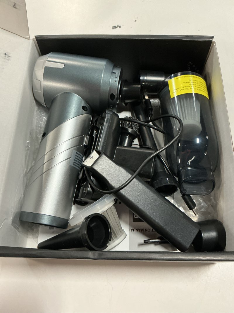 Condition photo showing Good Condition for saker car vacuum portable cordless, foldable mini handheld vacuum cordless and air duster 17000pa high power vacuum cleaners for home,cars,office cleaning hl133 silver