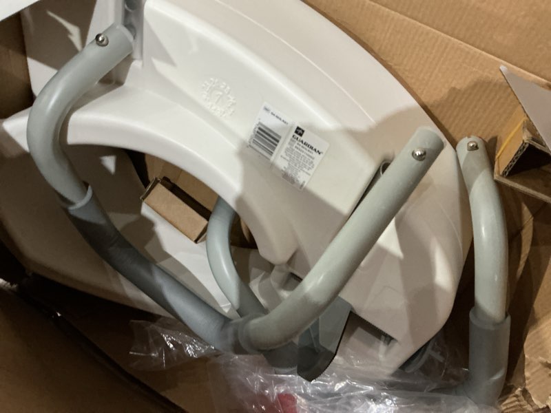 Condition photo showing Good Condition for medline 5  elongated raised toilet seat  with lock and removable padded arms