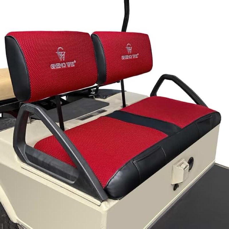 Golf Cart Seat Covers for Club Car DS Pre-2000 Front Standard Seat Cushion,Cooling Mesh Fabric and V