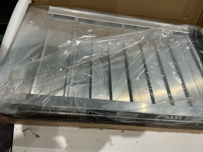 Condition photo showing Good Condition for fachnuo 2 feet portable wheelchair ramp, non-skid aluminum handicap ramps with handle, folding threshold wheel chair ramp for home steps, stairs, entry, threshold, doorways, scooter, 800lbs capacity aluminum 2ft(using height 2-6'')