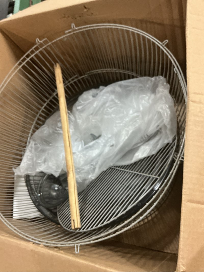 Condition photo showing Good Condition for prevue pet products sonata round metal birdcage - ideal for tabletop or hanging stand, for small birds with food cups, swing, & perch, gate-style front door, pull out split tray design - gray