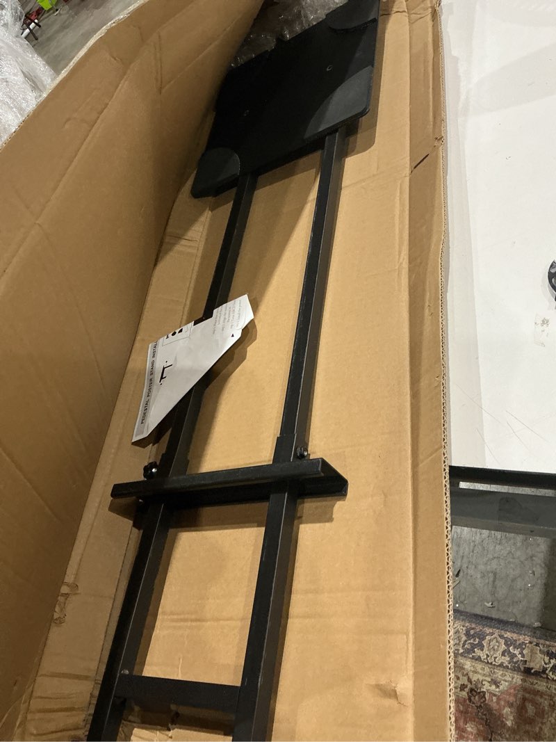 Condition photo showing Good Condition for eocnrhe heavy duty banner stand with non-slip mat base, adjustable pedestal poster stand up to 82 inches, double side show sign stand, connected show floor standing sign holder for outdoor display