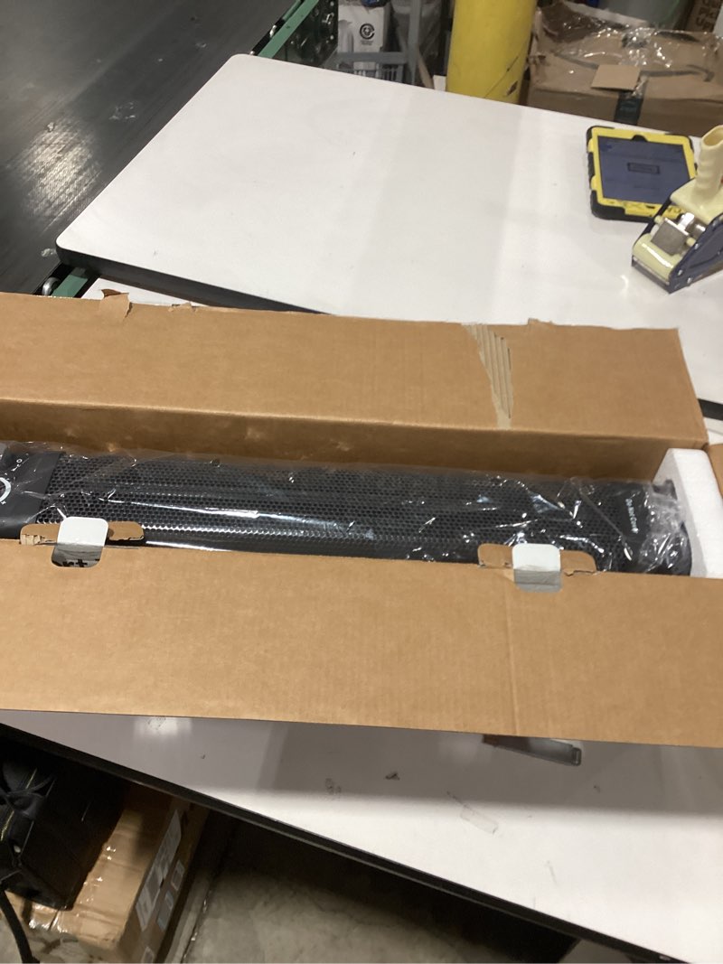 Condition photo showing New/Like New for Comfort Zone 1500W Convection Baseboard Heater with Built-In Thermostat, Overheat & Tip-Over Protection, Dent-Proof Ends, Plug-In Portable, Ideal for Home, Bedroom & Office, Black