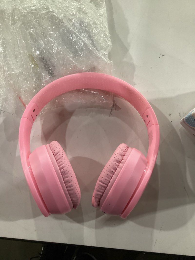 Condition photo showing New/Like New for MIDOLA Kids Headphones Bluetooth 5.4 Wireless 68H Play Time Volume Limit 85/94dB Over-Ear Foldable Headset,Type-C Fast Charging,with Wired Aux Mic for Toddler Child Pad Tablet Pink