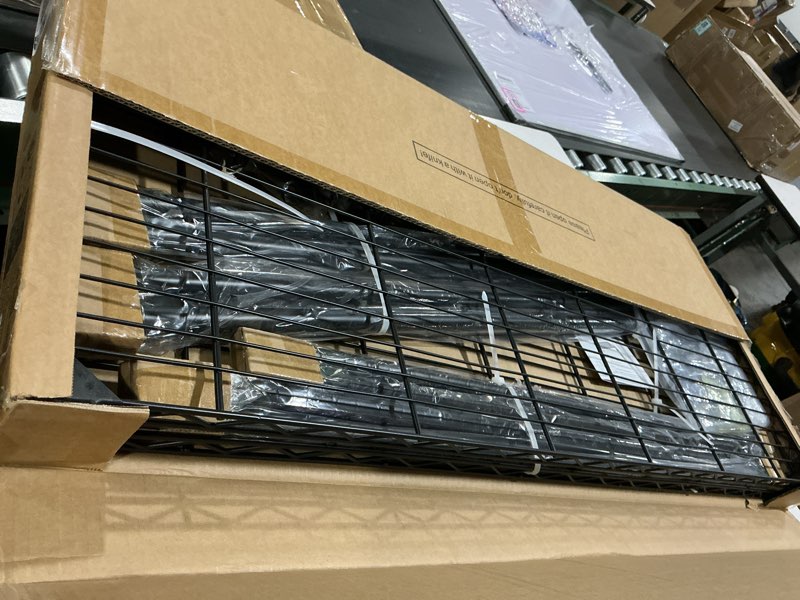 Condition photo showing Good Condition for P4 Plus Rolling Clothes Rack Heavy Duty, Clothing Racks for Hanging Clothes, Free Standing Garment Racks with Wheels, Portable Closet Rack 45''W × 20.5''D × 80.5''H, Max Load 570 Lbs, Black Black P4 Plus