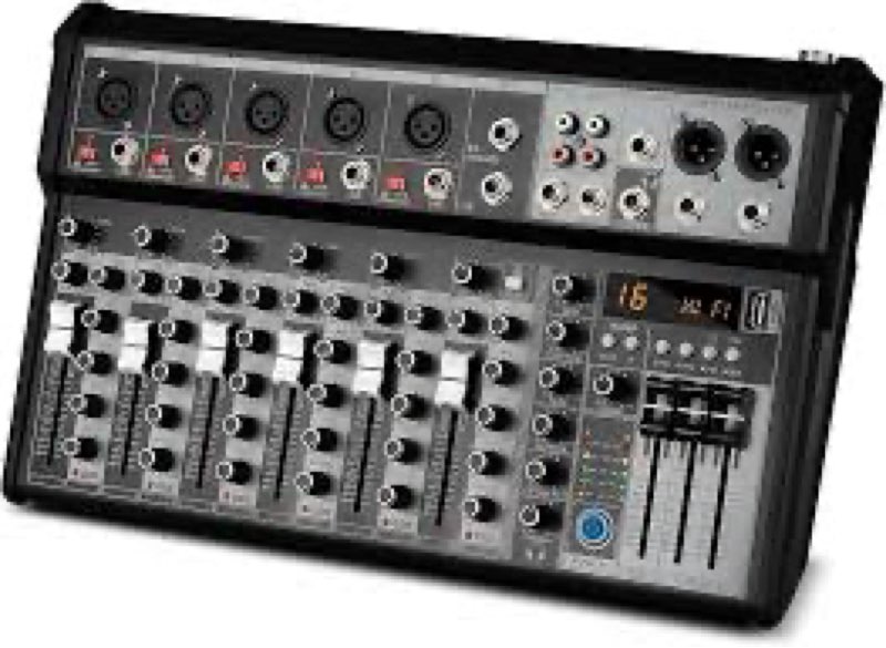 Depusheng Professional Audio Mixer, 7 Channel Audio Interface Sound Board Mixing Console System, 16-