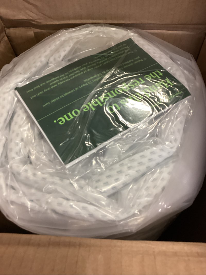 Condition photo showing New/Like New for zinus 8 inch green tea cooling memory foam mattress [new version], twin, fiberglass free, medium firmness, cooling gel foam, certified safe foams & fabric, mattress in a box twin 8 inch green tea cooling (small box)