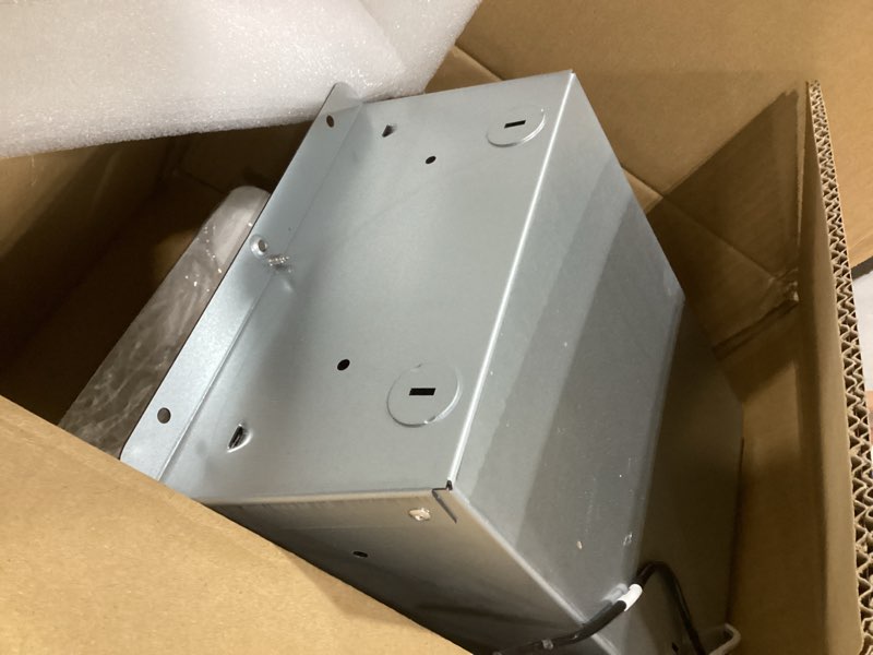 Condition photo showing As Is for Electric Wall Heater with Built In Adjustable Thermostat (Model:CSC101TW) 120 Volt,1000 Watt,White,Suitable for Bedrooms,Living Rooms and Studies