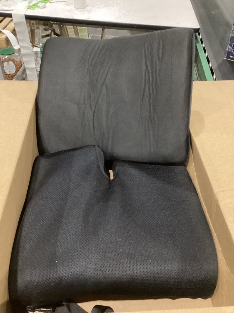 Condition photo showing Good Condition for Seat Cushion, Lumbar Support Pillow with Adjustable Strap-Chair Cushions for Sciatica Pain Relief-with Washable Cover Memory Foam for Car, Travel and Wheelchair-Black