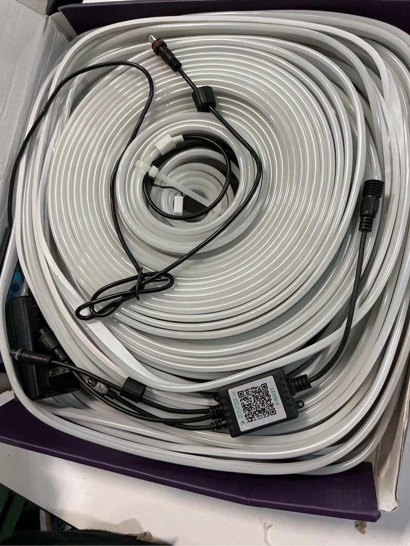 Condition photo showing Good Condition for fbz 200ft led rope lights, flexible neon lights control with app/remote, multiple modes, ip65 outdoor rgb waterproof, music sync gaming light strip for bedroom decor