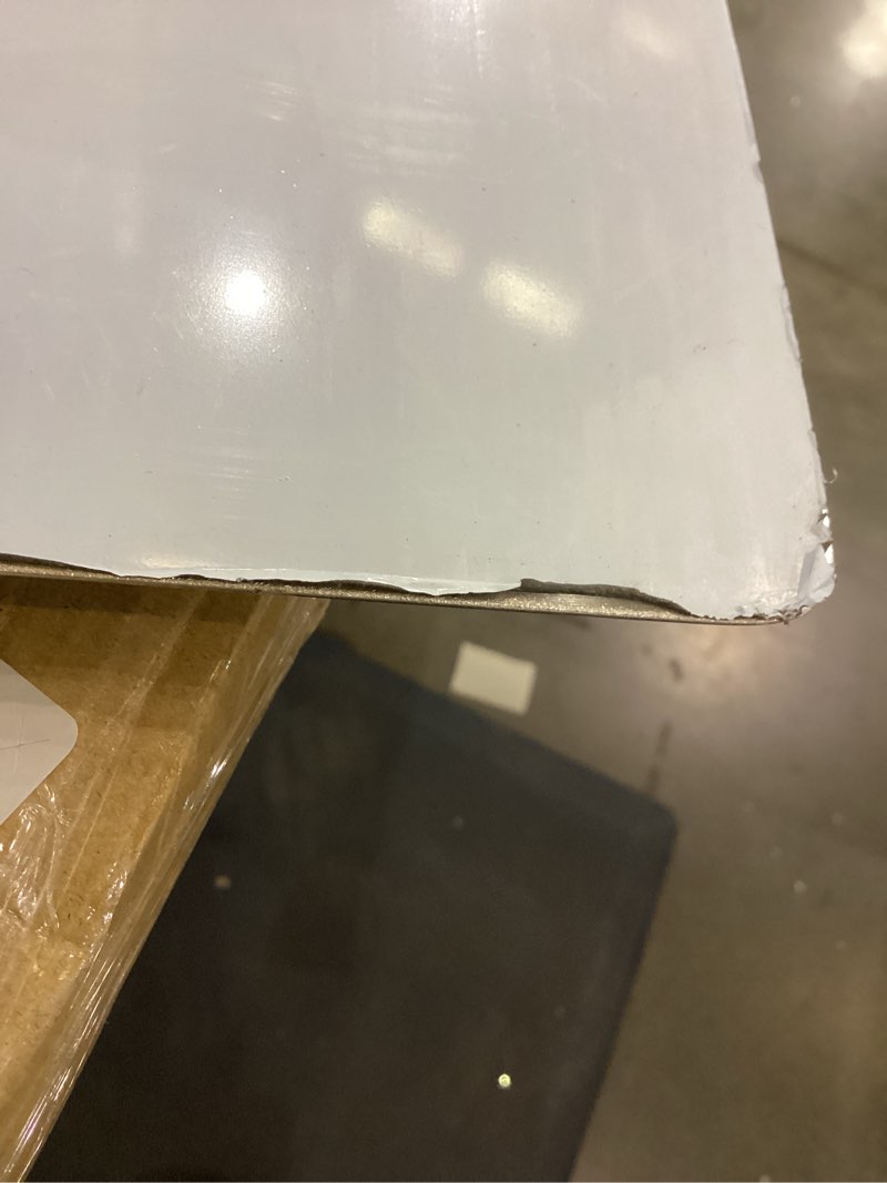 Condition photo showing As Is for 304 Stainless Steel Cutting Board, Commercial Extra Large Chopping Boards Baking Board Heavy Metal Cutting Board for Kitchen Meat, Vegetables, Bread, 31.5x19.7in