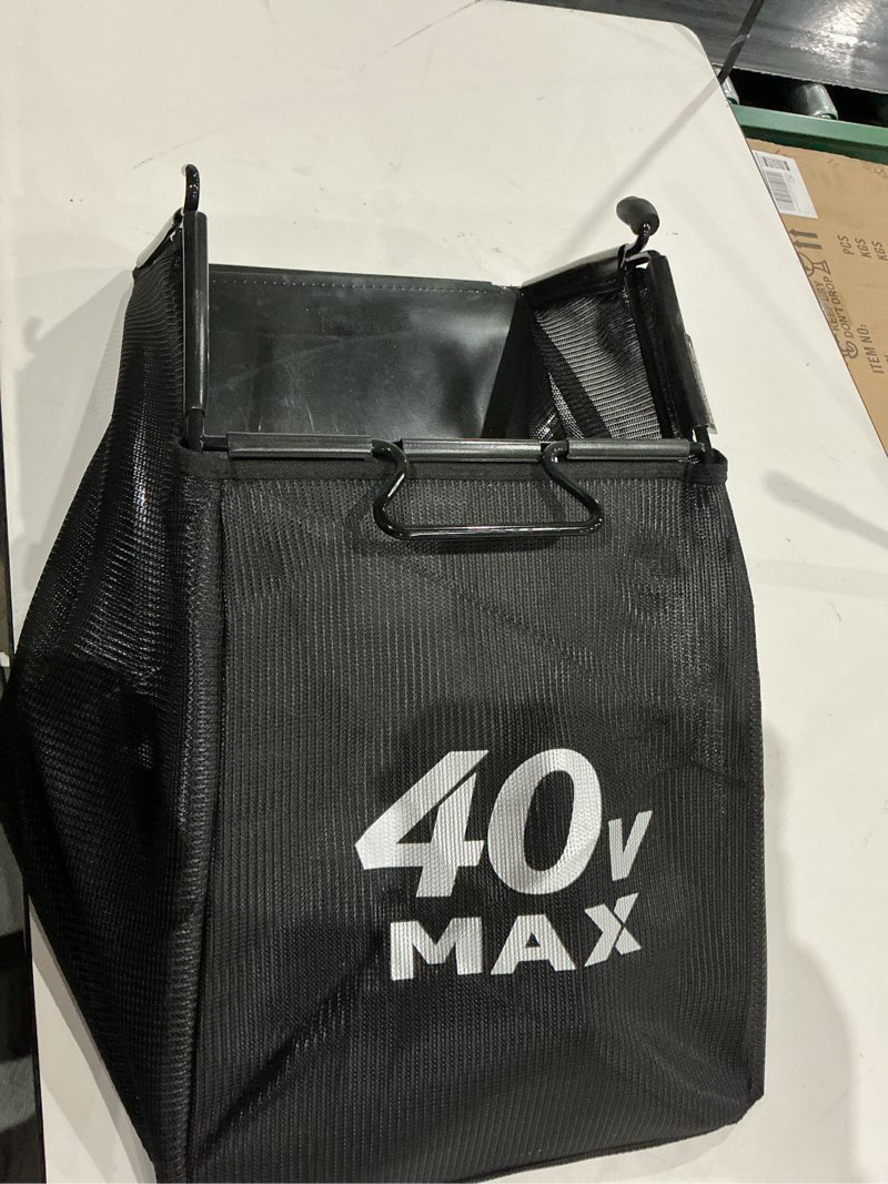 Condition photo showing As Is for (similar to )lawn mower rear grass catcher bag w/frame kit for kobalt 40v km 2040x-06 2041b-06 max lawn mower