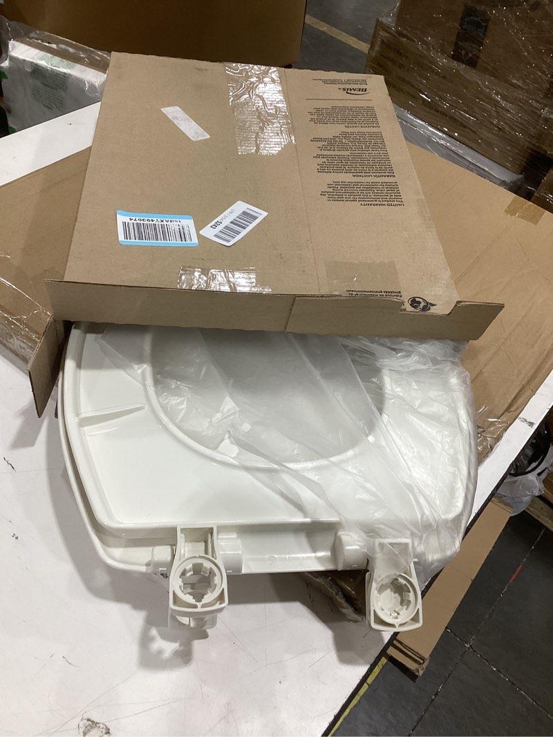 Condition photo showing Good Condition for bemis 7300slec slow close toilet seat, easy clean hinges and durable plastic seat, made in usa, elongated, biscuit elongated biscuit