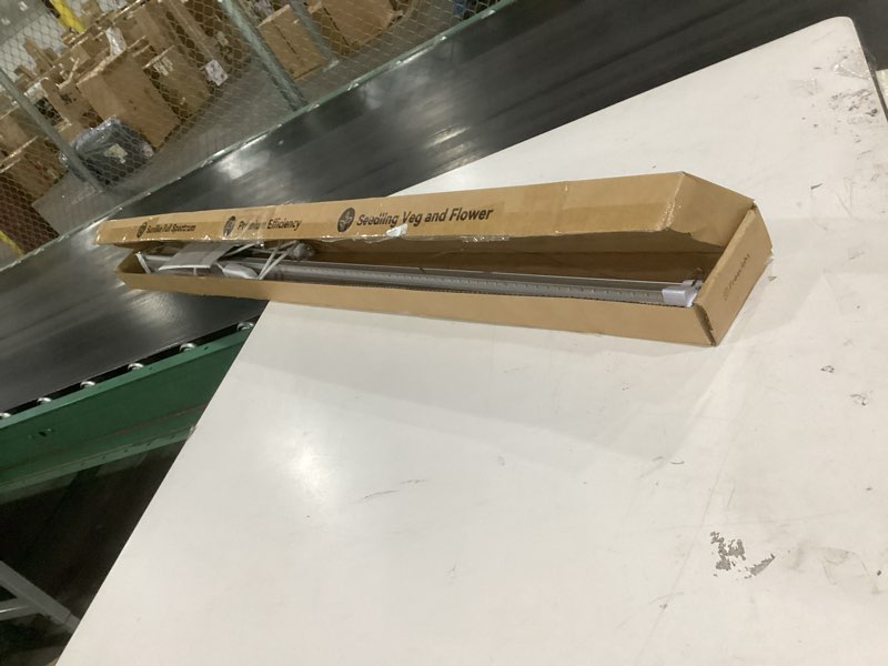 Condition photo showing As Is for jesled 4ft waterproof grow lights for indoor plants, sunlight full spectrum 5000k led for seed starting, seedling & vegetables, 96w(2 x 48w,600w equiv), linkable grow light strip with switch, 2p