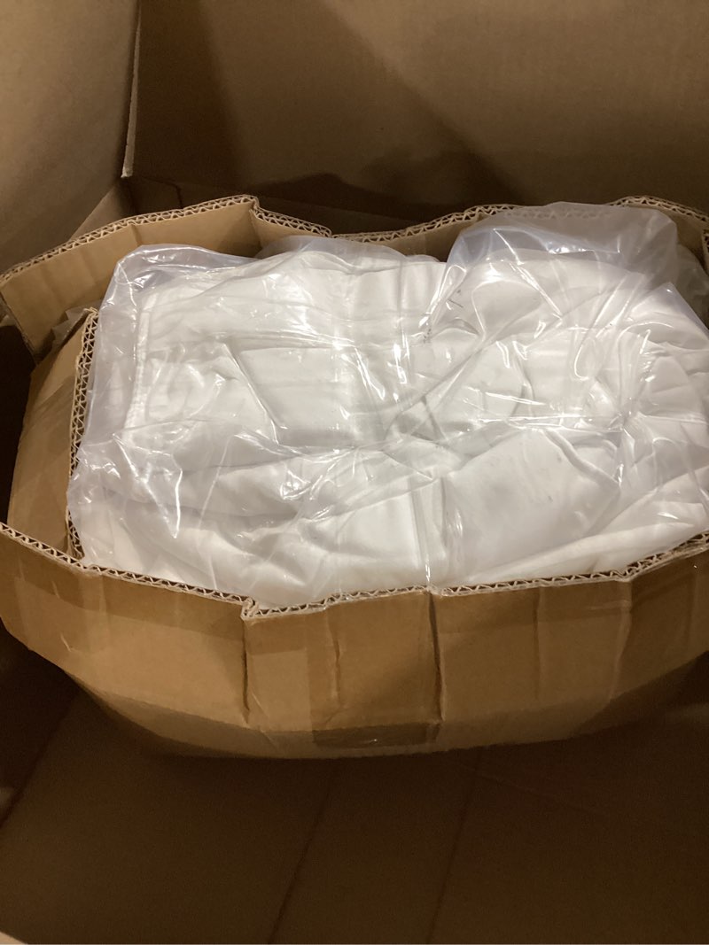 Condition photo showing Good Condition for cohome king size winter warm comforter all-season quilted down alternative duvet insert luxury hotel reversible cooling comforter with anti-clump tech & 8 tabs - gift for women & men - white 90"x102" white king comforter