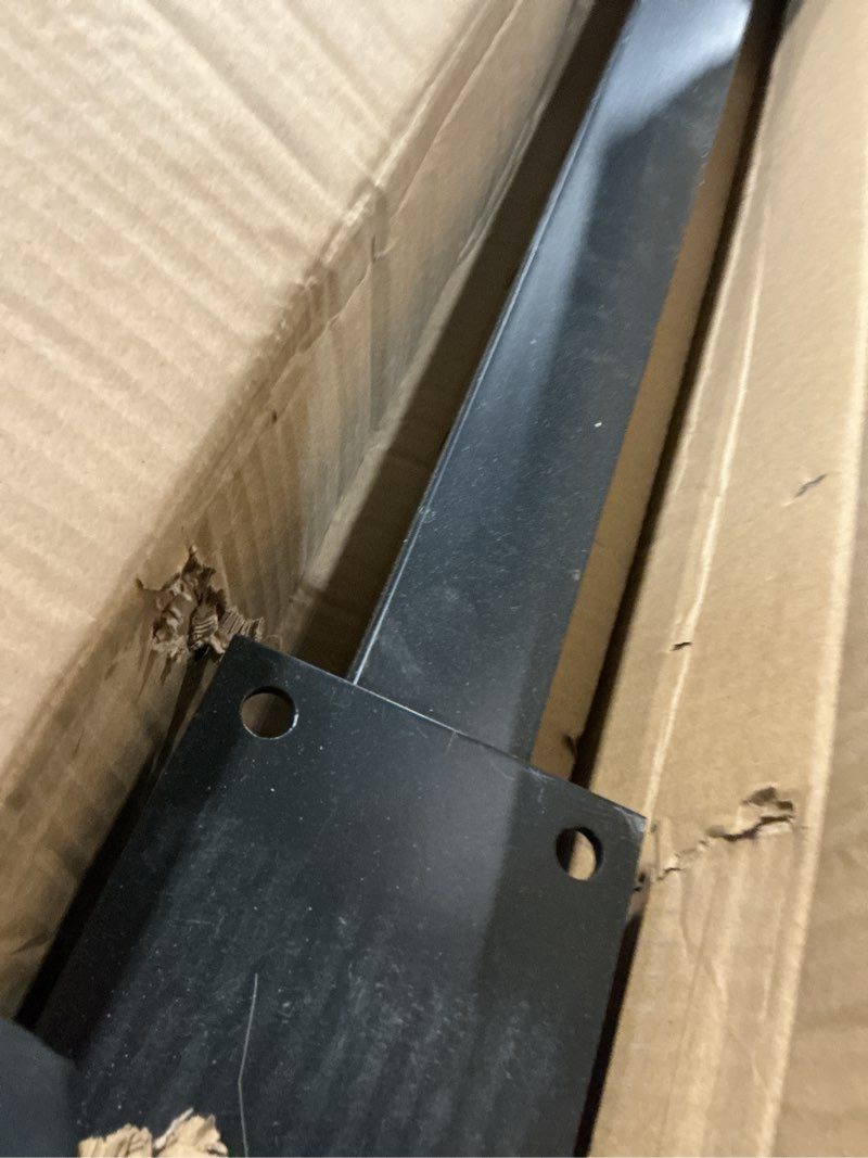 Condition photo showing As Is for BLIKA 36" Level Drilled Cable Railing Post(Post 35"x2"x2"), Flat Top Surface Mount Deck Post, Stainless Steel Black Powder Coated Finish Cable Handrail Post for Deck Railing, BL02-LP 35"x2"x2" 1 level posts