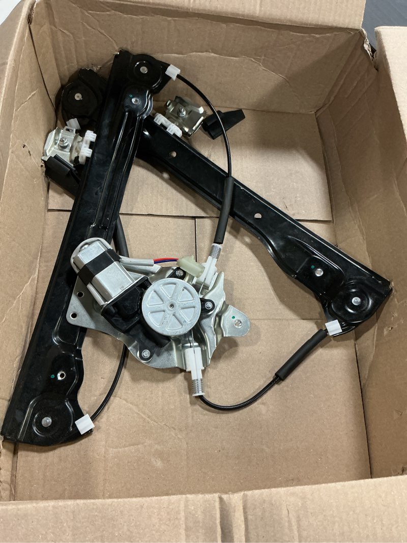 Condition photo showing As Is for bdfhyk 751-740 power window regulator with motor front right for 2012-2015 chevy cruze 2016 chevy cruze limited 2012 2013 2014 2015 2016 12 13 14 15 16 front right 2016 chev cruze limited 2011-2015 cruze 2pins