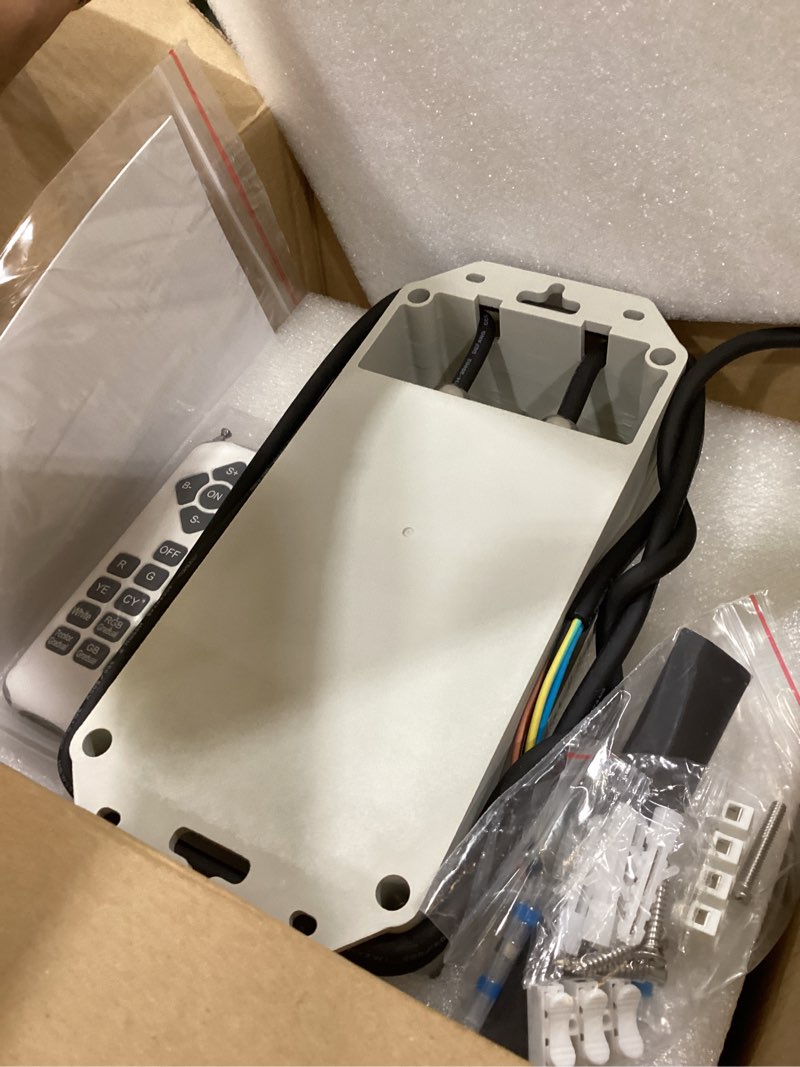 Condition photo showing Good Condition for led pool lights for inground pool, 100ft cord, 60w 10 inch inground pool light with controller, remote and app control, flush mount pool light suitable for most 10 inch wet niche, ip68 10inch-100ft