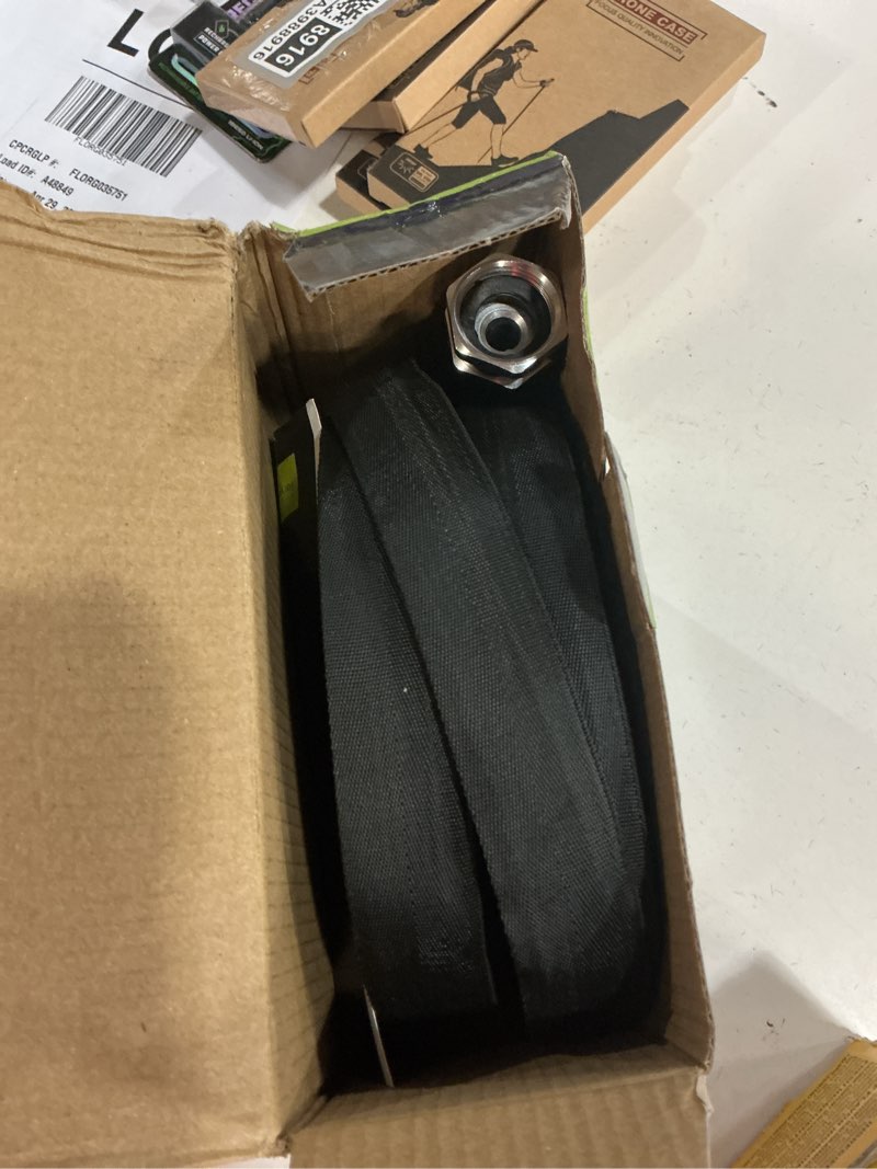 Condition photo showing New/Like New for garden hose, lightweight, ultra flexible, durable, kink-free water hose - made of tpu, drinking water safe material, non-shrinking, easy to store, all-weather, black (50 ft) black 50ft tpu