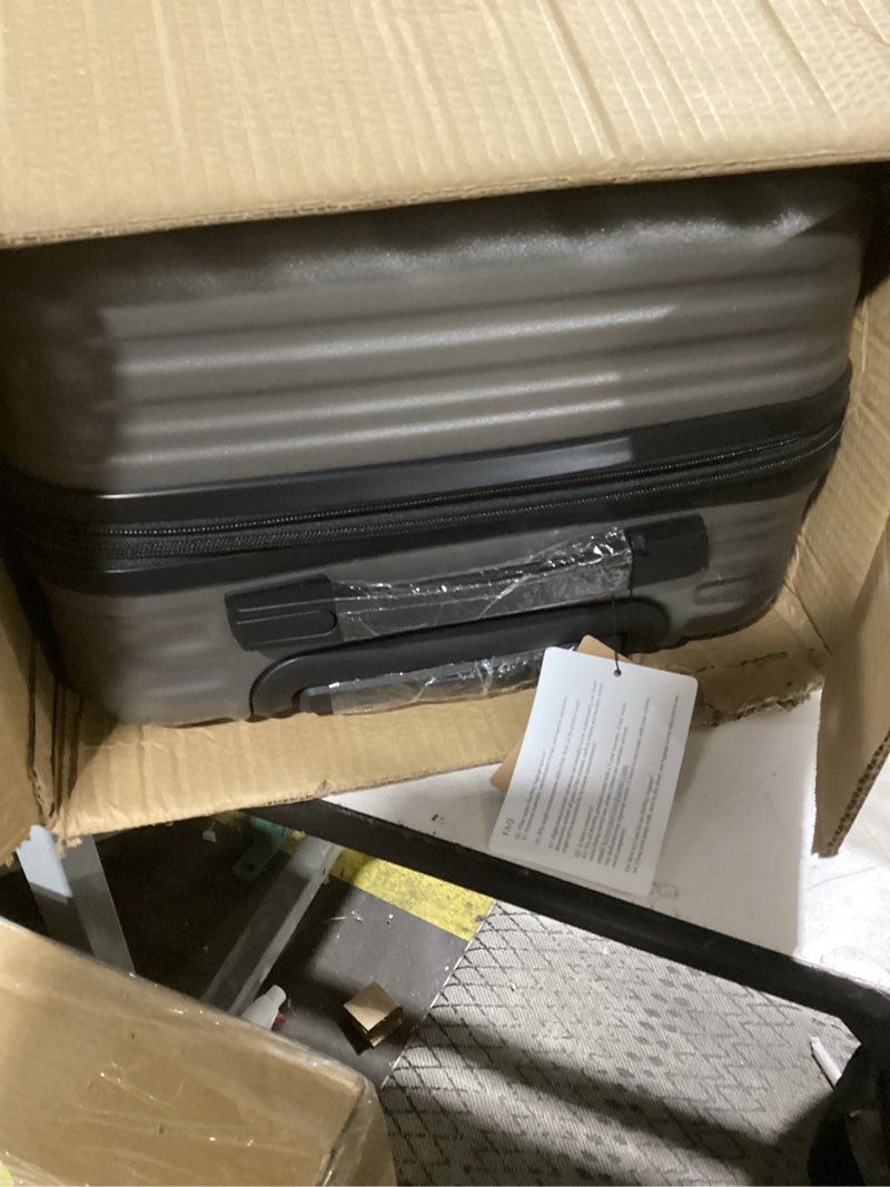 Condition photo showing Good Condition for HotWay 24 Inch Expandable Checked In Luggage, Lightweight Hardshell Luggage with Spinner Wheels, Gray Grey Checked in 24inch