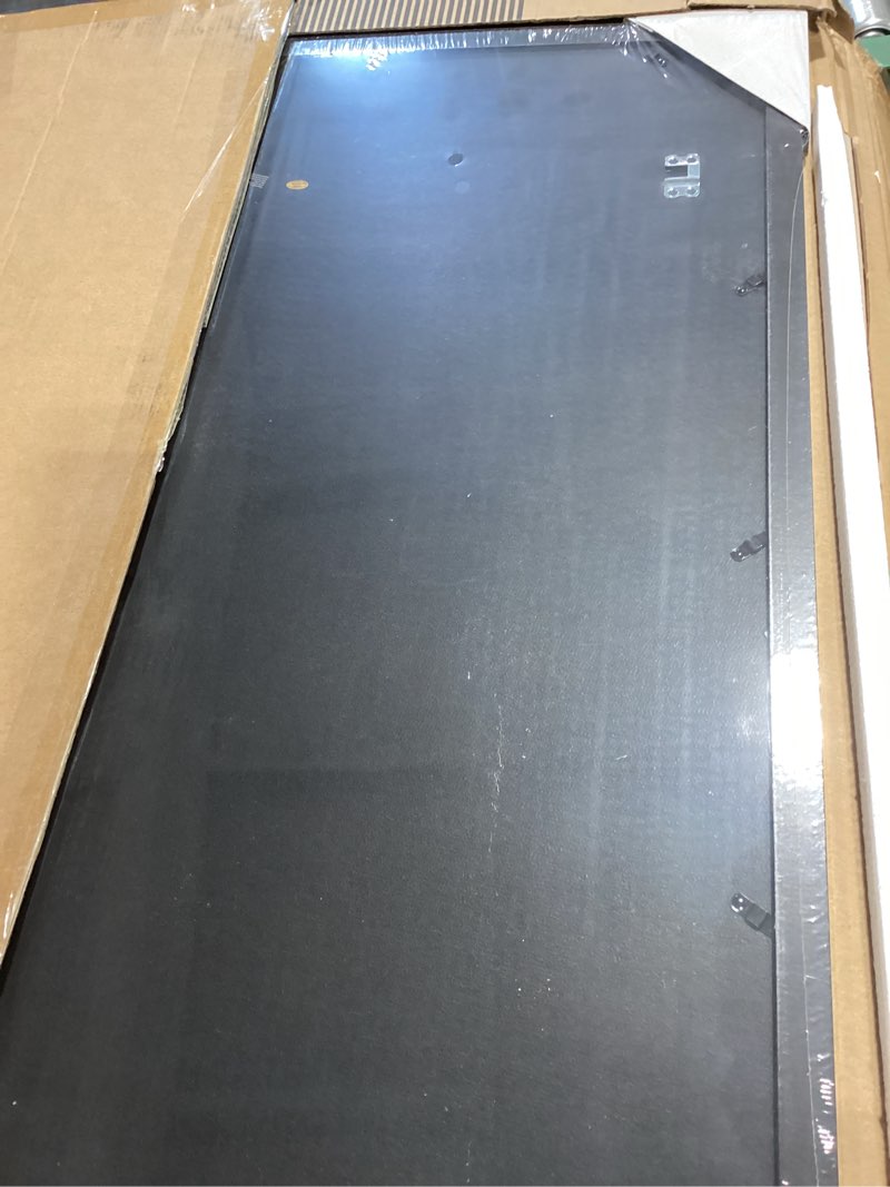 Condition photo showing Good Condition for Americanflat 26x32 Picture Frame with Polished Plexiglass - Use as 22x28 Frame with Mat or Display 26x32 Photo Without Mat - Epic Collection - Wide Picture Frames for Wall Display - Black Black 22x28 with Mat