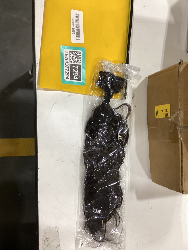 Condition photo showing As Is for natural black bundles human hair body wave bundles human hair 18 inch #1b single bundle human hair extension for women 100g total