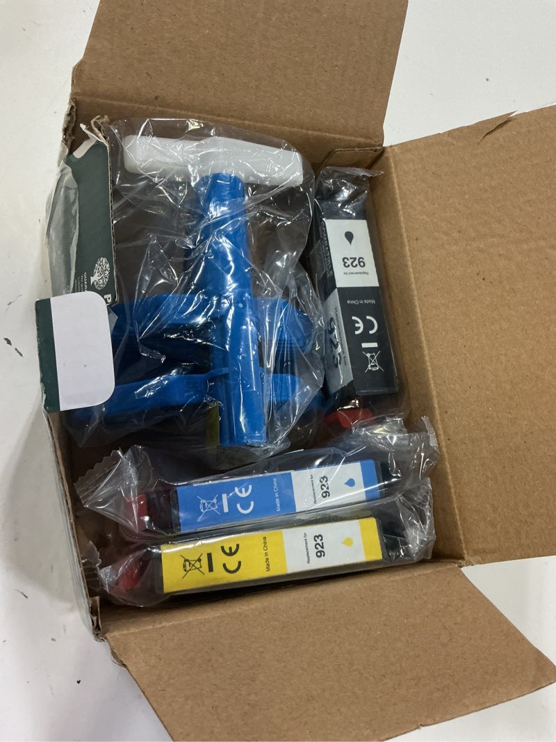 Condition photo showing New/Like New for 923 ink cartridges for hp printers compatible for hp 923 ink cartridges works with hp officejet pro 8130e 8125e 8135e 8120e 8138e 8139e printers (without chip black cyan magenta yellow, 923 ink)