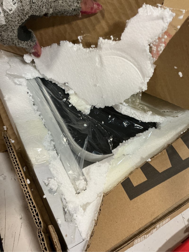 Condition photo showing Good Condition for hasipu vanity mirror with lights, 24.2" x 18.9" led make up mirror, light up mirror with 10x magnification, smart touch 3 colors dimmable, 360° rotation (white) round white 24.2"l x 18.9"w