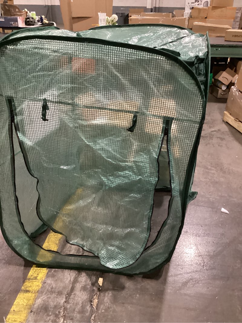 Condition photo showing Good Condition for (similar) ohuhu pop up greenhouse for outdoors, portable walk-in mini green house with removable pe mat & mesh window fast set-up greenhouses for indoor outside protecting plant from cold frost & birds