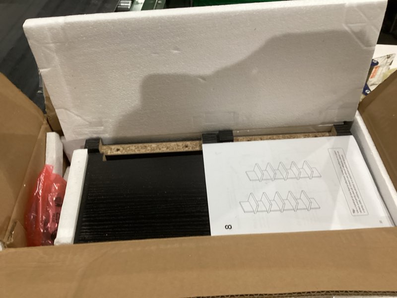 Condition photo showing Good Condition for HOOBRO 5 Tier Wall Shelf Unit, 2 Pack Floating Shelves Wall Mounted, Wall Mount Vertical Shelving, Floating Storage Rack, Organizer Tall Tower Design for Livingroom, Bedroom, Kitchen, Black BB18BJP201