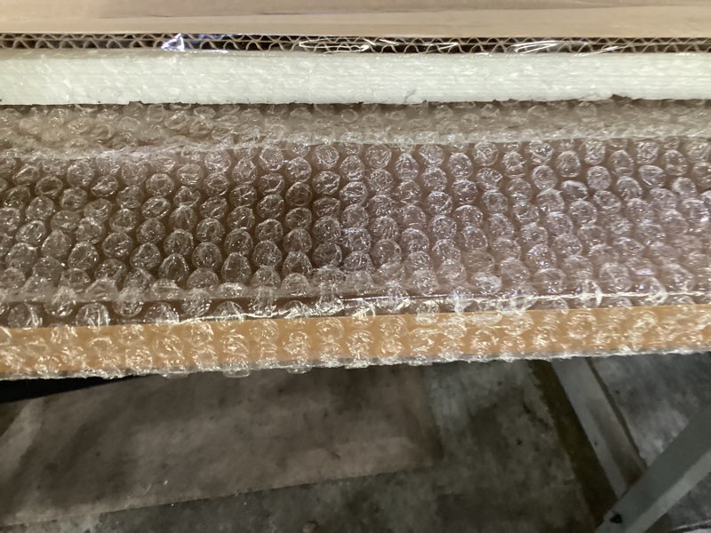 Condition photo showing New/Like New for Micasso Handmade Rattan Mirror for Wall: 24"x36" Solid Wood Frame Bamboo Mirror - Distressed Finish Suit for Natural Style - Rustic Shabby Chic Wicker Mirrors for Farmhouse/Entryway for Nature Lovers 36"L x 24"W