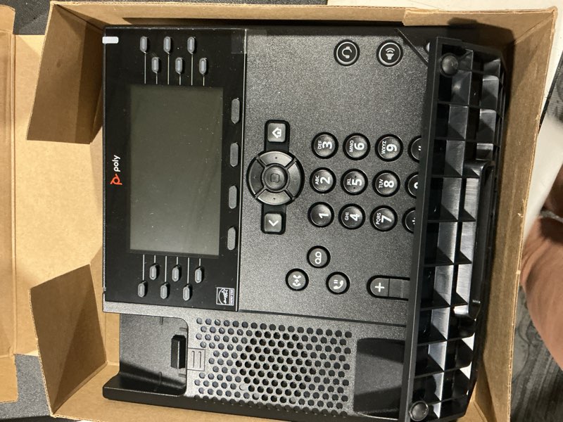 Condition photo showing Good Condition for poly (plantronics + polycom) poly - vvx 450 business ip phone (polycom) - 12-line, color ip desk phone with handset - poe - 4.3' color lcd display