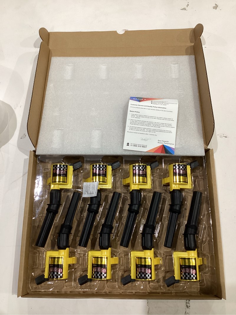 Condition photo showing Good Condition for High Performance Ignition Coil 8 Pack -Upgrade 15% More Energy For Ford F-150 F-250 F-350 4.6L 5.4L V8 CROWN VICTORIA EXPEDITION MUSTANG LINCOLN MERCURY Compatible & DG508 DG457 DG472 DG491 (YELLOW) Yellow DG508 Ignition Coil x 8