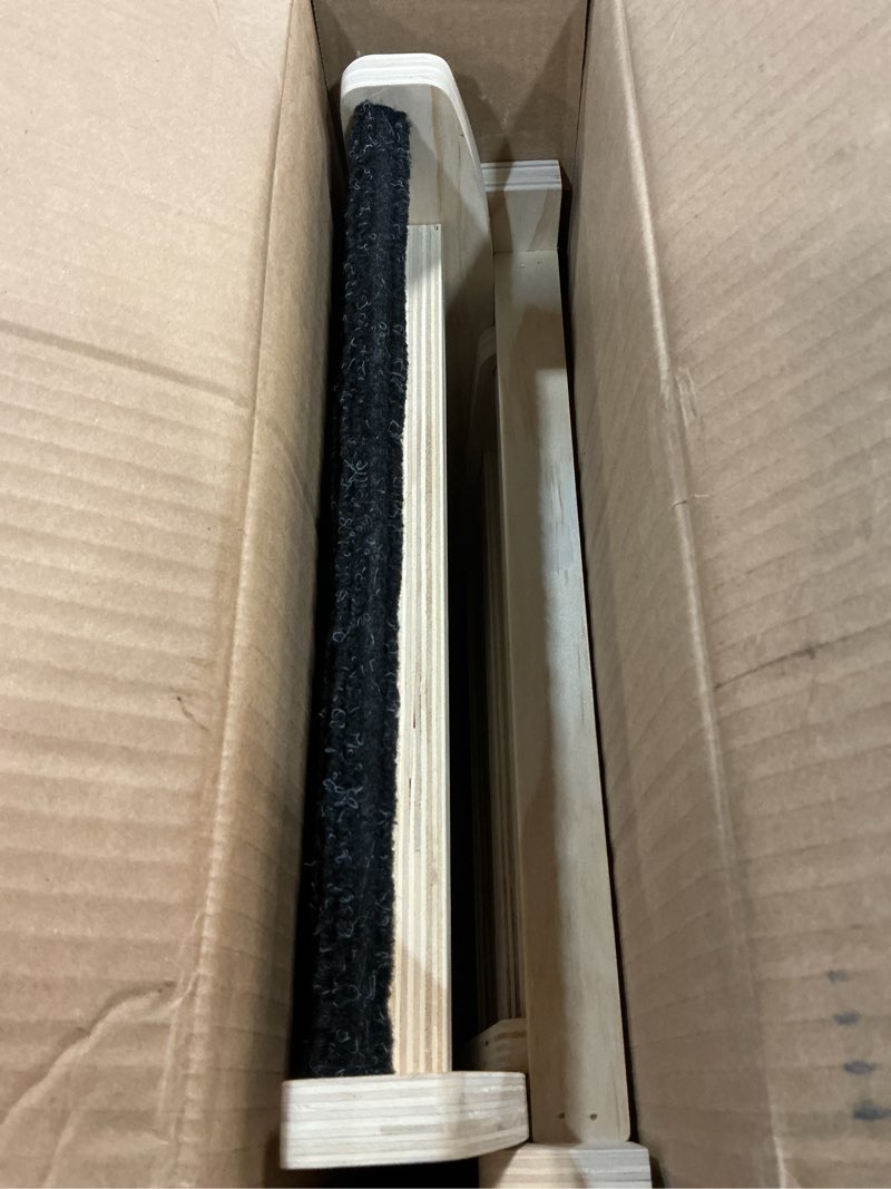 Condition photo showing Good Condition for dog ramp for bed - foldable small to large dog ramp for couch - 6 adjustable height from 12" to 24" - stairs with high traction mat - wooden portable ramp for dogs to get on bed couch car up to 200lbs burlywood(black)