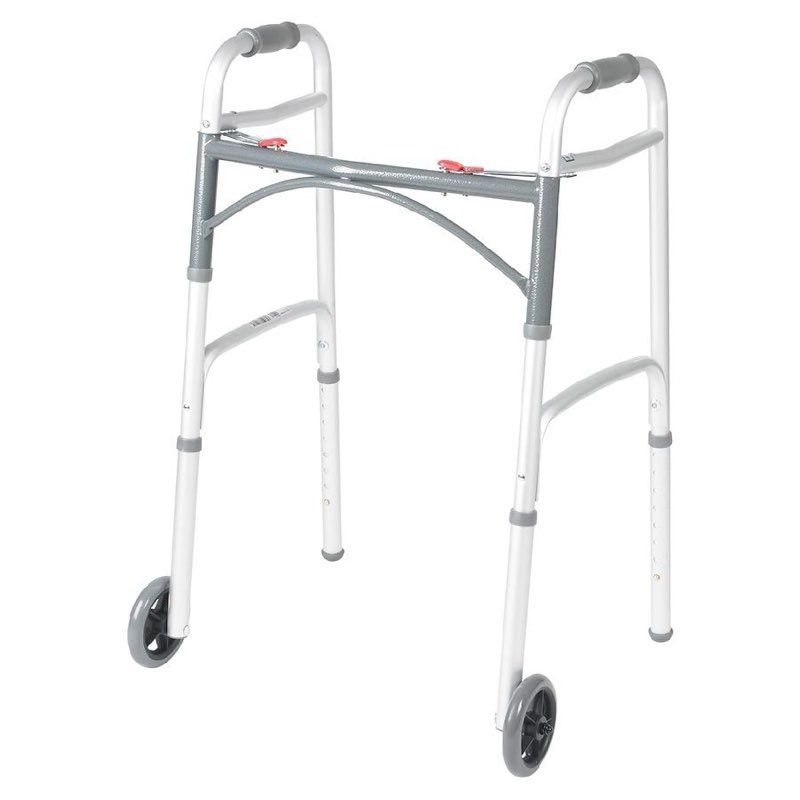 Condition photo showing Good Condition for Drive Medical Deluxe Two Button Folding Walker with 5" Wheels 5 Inch Wheels, 1.0 ea