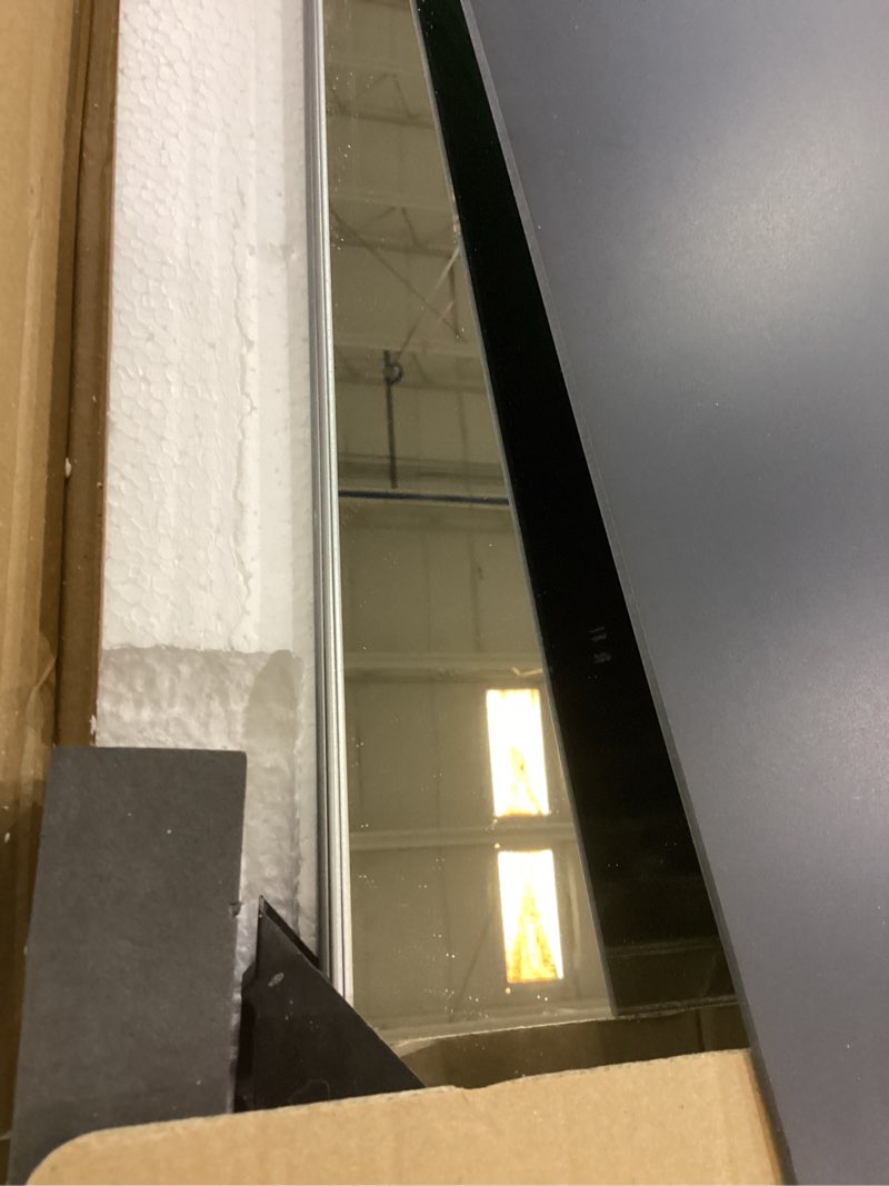 Condition photo showing New/Like New for Delma Frameless Mirror Tiles 18"x18"x4 Pcs Wall Mounted, Shatter Resistant Full Length Tempered Glass Panels for Home Gym Bathroom Bedroom & Living Room Decor 18''x18''-4PCS