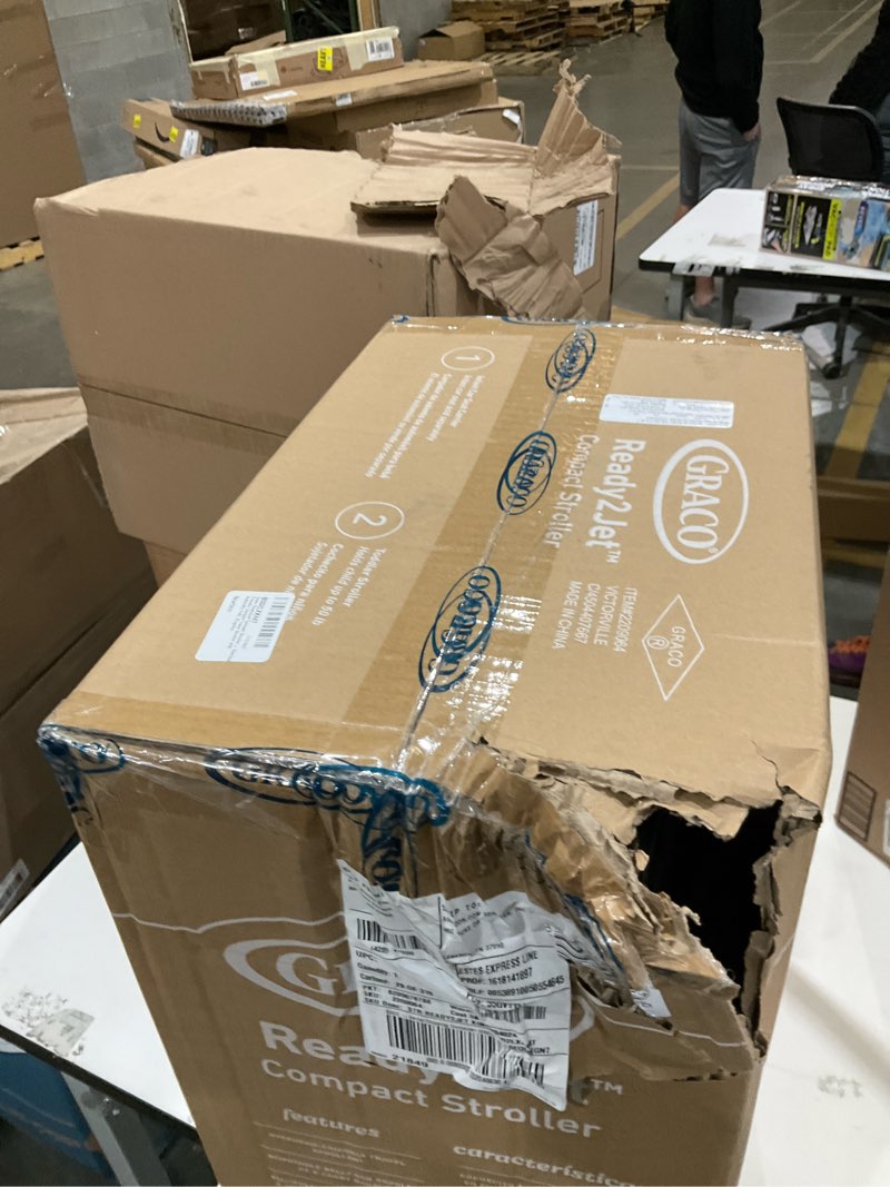 Condition photo showing Good Condition for Graco Ready2Jet Compact Stroller – Overhead Friendly Compact Travel Stroller with Automatic Fold, Kingston Stroller Kingston