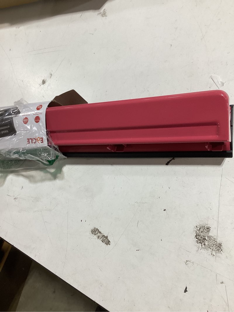 Condition photo showing Good Condition for eagle desktop 3 hole punch, paper puncher, heavy duty,12 sheet capacity, metal (deep pink)