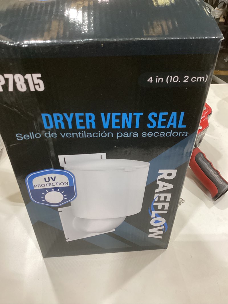 Condition photo showing Good Condition for Dryer Vent Cover 4 inch with UV RESISTANT - Outdoor Dryer Vent Cover Natural Energy Saving, Dryer Vent Seal for Home Exterior Dryer Vent Cover White